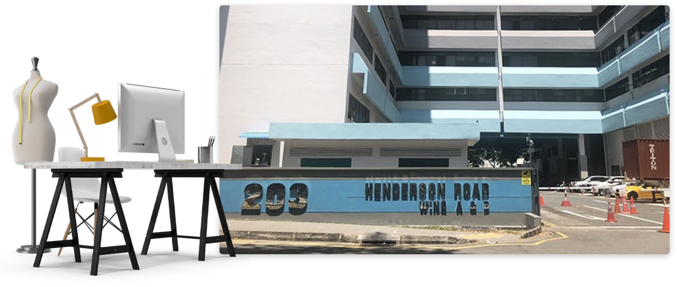 Golden Dragon Physical Corporate Office Illustration